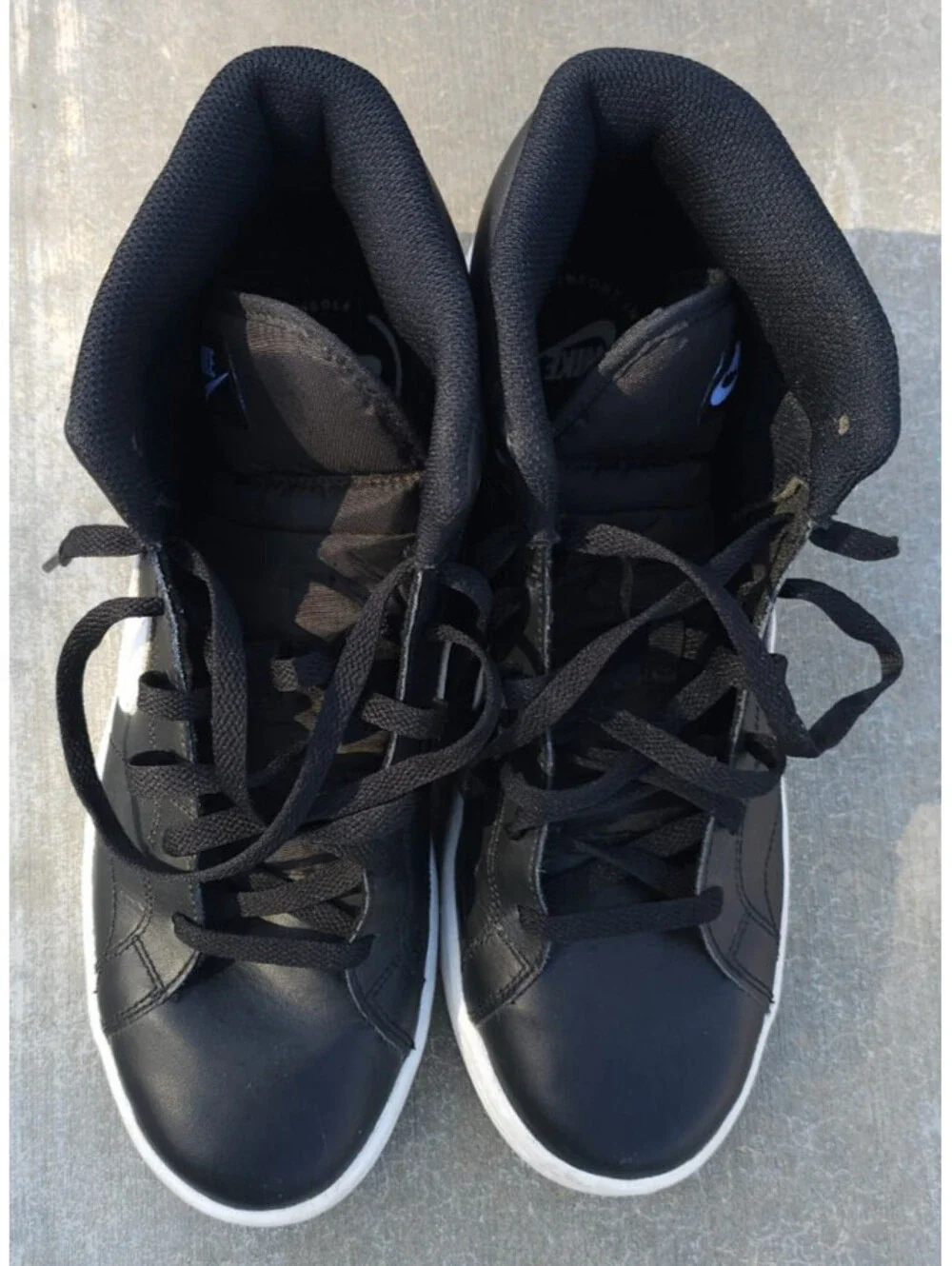 Men's Nike Court Royale Mid 2 Size 10 Black Onyx Basketball Shoes Sneakers